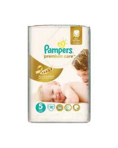 Pampers nr 5, Premium Care Junior, 11-18 kg, 18 bucati