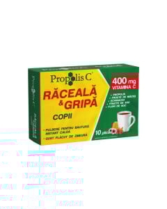 Propolis C Raceala si Gripa copii, 10 plicuri, Fiterman Pharma