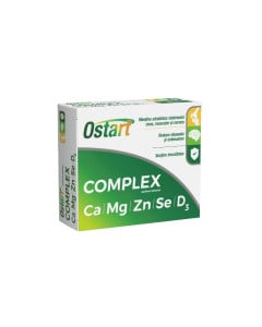 Ostart Complex Ca + Mg + Zn + Se + D3, 30 comprimate, Fiterman Pharma