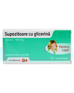 Glicerina copii, 2 folii * 6 supozitoare