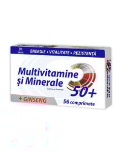 Zdrovit multivitamine si minerale 50+ cu ginseng x 56 cp