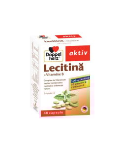 Aktiv Lecitina + Vitamine B, 40 capsule, Doppelherz