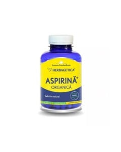 Aspirina organica, 120 capsule, Herbagetica