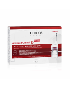 Tratament impotriva caderii parului pentru femei cu Aminexil Dercos Clinical 5, 21 fiole*6 ml, Vichy