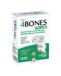 4 Bones Plus, 30 comprimate, Sun Wave Pharma