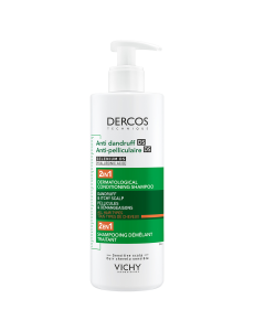 Sampon si balsam 2 in 1 anti-matreata pentru toate tipurile de par Dercos, 400 ml, Vichy