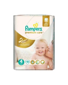 Pampers nr.4 Premium Care Maxi 8-14 kg, 18 buc
