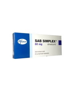 Sab Simplex 80 mg x 20 comprimate masticabile