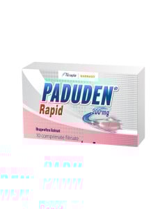 Paduden Rapid 200 mg, 10 comprimate, impotriva durerilor
