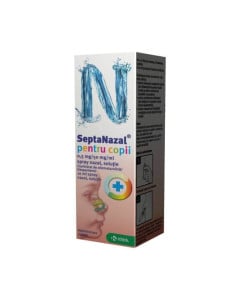 Septanazal pentru copii 0,5 mg / 50 mg / ml x 10 ml sol. spray nazal