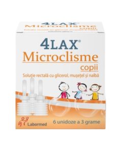Microclisme copii 4Lax, 6 unidoze, Labormed