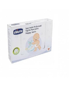 CHICCO Pungi parfumate și sigilate pentru scutece folosite, 50 bucăți 