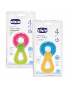 CHICCO Jucărie refrigerantă diverse forme,  INEL, 4 luni+ 