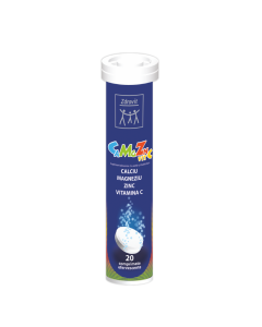 Ca Mg Zn + Vitamina C, 20 comprimate efervescent