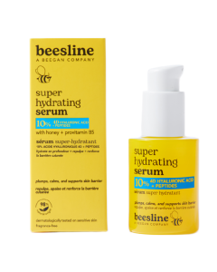 Ser facial super hidratant cu 10% Acid Hialuronic 4D si Peptide, 30 ml, Beesline