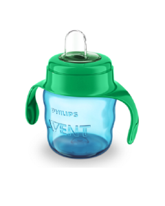 Avent CANA CU TETINA MOALE si MANERE +6 LUNI 200ML BAIETI SCF551/05