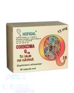 Hofigal Coenzima Q10 in Ulei de Catina 15 mg, 40 capsule