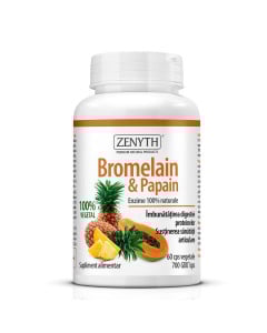 Bromelain & Papain 700 GDU,  60 capsule, Zenyth