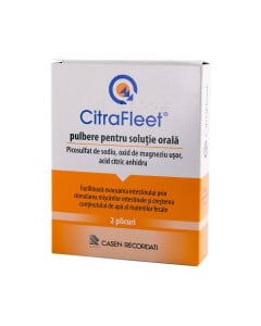 Citrafleet x 2 plicuri unidoza pulb. pt. sol. orala
