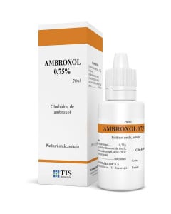 Ambroxol 0.75% x 20 ml picaturi orale, solutie  TIS