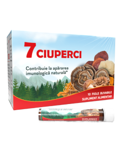 7 Ciuperci, 10 fiole buvabile, Justin Pharma