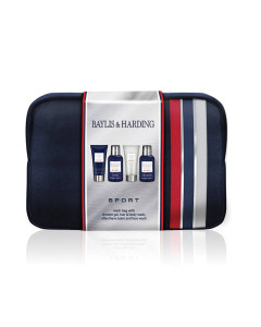 Baylis and Harding Set 5 piese - Borseta cosmetice/ Sampon 100ml/ Gel curatare ten 100ml/ Aftershave 50ml/Gel dus 50ml