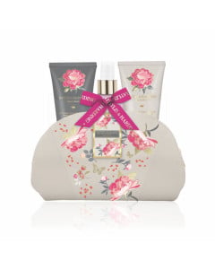 Baylis and Harding Set 4 piese Royale Garden RG18BAG - Portofel cosmetice/ Crema dus 50ml/ Lotiune 50ml/ Spray corp 100ml