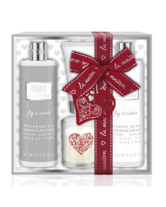 Baylis and Harding Set 4 piese La Maison LMFC18CANDSET - Lumanare 60g/ Sapun lichid 250ml/ Crema maini 30ml/ Crema dus 250 ml