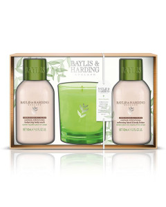 Baylis and Harding Set 3 piese - Lotiune maini si corp 100ml/ Sapun lichid 100 ml/ Lumanare 60gr BM18NT3PCAN