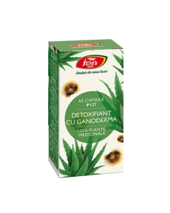 Detoxifiant cu ganoderma, 63 caps, Fares