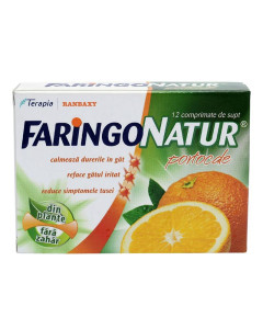 FaringoNatur portocale x 12 compr. de supt