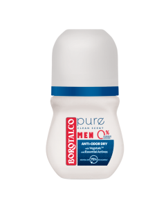 Deodorant Roll-on Men Pure Clean Scent, 50 ml, Borotalco