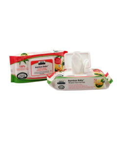 Aleva Naturals Servetele umede din fibre de bambus pentru piele sensibila, 72 buc