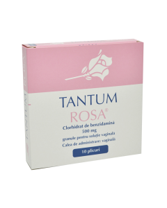 Tantum Rosa pulbere solutie externa 500mg, 10 plicuri