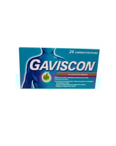 Gaviscon cu aroma de capsuni x 24 comprimate masticabile