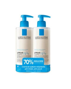 La Roche Posay Pachet Lipikar Syndet AP+ Gel crema de curatare, 400ml, -70% la al doilea produs