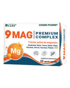 9 Mag Premium Complex, 30 capsule vegetale, CosmoPharm