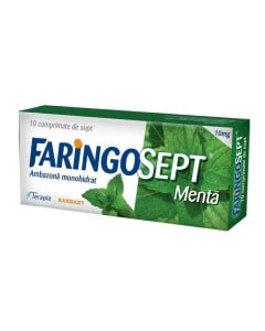 Faringosept Menta x 10 comprimate de supt