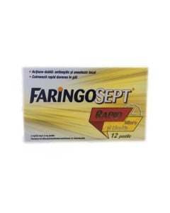 Faringosept Rapid Miere si Lamaie 2 mg / 0,6 mg / 1,2 mg x 12 pastile