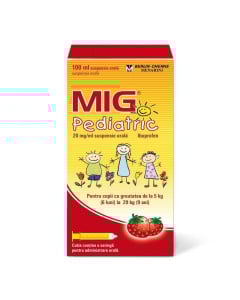 MIG Pediatric 20mg/ml x 1 flacon sticla bruna x 100ml suspensie orala