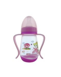 Primii Pasi R0131 - Biberon Cu Manere 150 Ml Roz