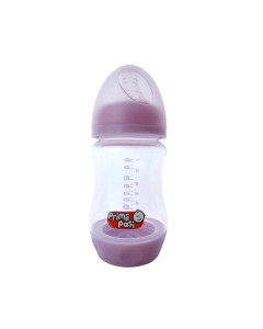 Primii Pasi R0165 - Biberon Roz Gat Larg Baza Cu Valva Anticolici 160Ml