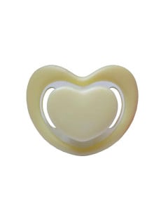 Primii Pasi R0329I - Suzeta Silicon Orto Inimioara 0 L+ Galben
