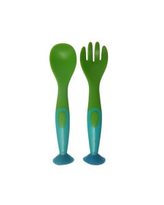 Primii Pasi R0545I - Set Tacamuri Cu Ventuze 0545 Verde