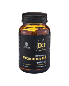 Vitamina D3 lipozomală, 4000UI, 60 capsule, Aronia Charlottenburg