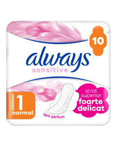 Absorbante Ultra Sensitive Normal, 10 bucati, Always