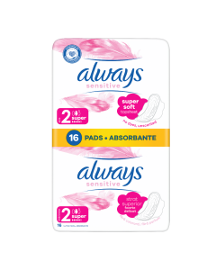 Absorbante Ultra Sensitive Super, 16 bucati, Always