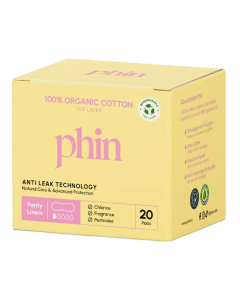 Absorbante zilnice din Bumbac Organic,  20 bucati, Phin