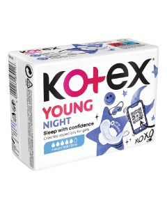 Absorbante de noapte Night Young, 7 bucati, Kotex