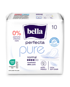 Absorbante Perfecta Pure Normal, 10 bucati, Bella 